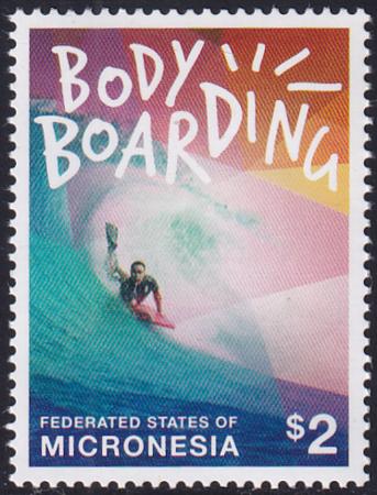 US 1098 Trust Territories Micronesia NH VF  Body Boarding