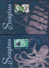 US 1101-1102 Trust Territories Micronesia NH VF Seaglass S/S