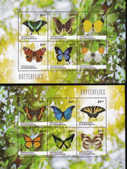 US 1113-1114 Trust Territories Micronesia NH VF Butterflies Sheets