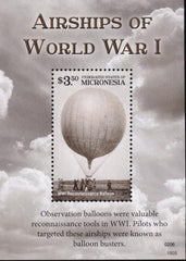 US 1143 Trust Territories Micronesia NH VF WWI Airships S/S