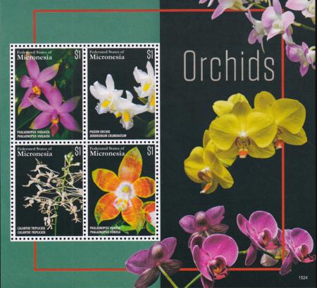US 1185 Trust Territories Micronesia NH VF Orchid Sheet