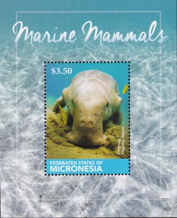 US 1190 Trust Territories Micronesia NH VF Marine Mammals S/S
