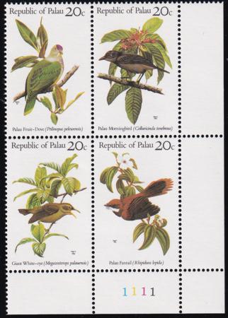 US 5-8 Trust Territories Palau NH VF Birds