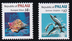 US 75/85 Trust Territories Palau NH VF 1985 Definitive Set 14¢/$10.00