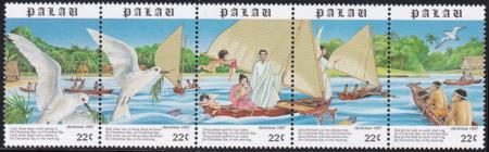 US 173-77 Trust Territories Palau NH VF Christmas