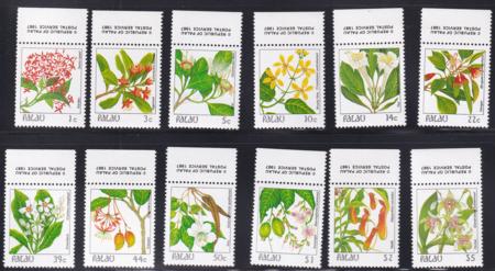US 126-30,132,135-36,138-41 Trust Territories Palau NH VF 1987 Definitive Set