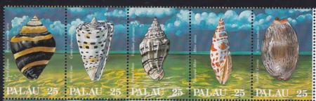 US 191-95 Trust Territories Palau NH VF Seashells