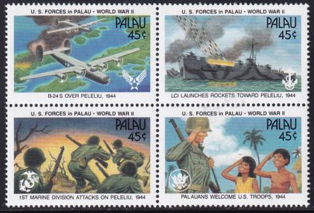 US 254-57 Trust Territories Palau NH VF US Forces In Palau