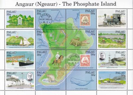 US 263 Trust Territories Palau NH VF Angaur, Phosphate Island