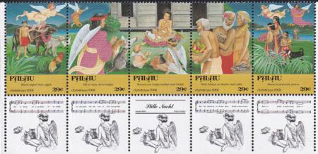 US 298 Trust Territories Palau NH VF Christmas Tabs