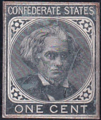 US Back Of Book - - Conferate States 6TC1 Var. Confederate States of America #6 - TCDF Mint F-VF Cut To Shape As Listed