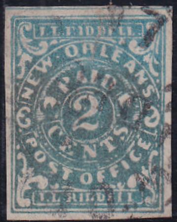 US Back Of Book - Confederate States of America 62x1 VF Repaired Tear + Thin At Top