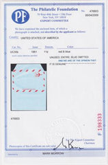 US UC35b Postal Stationary var  - missing blue.