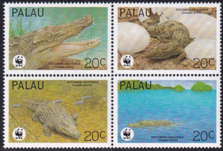 US 323 Trust Territories Palau NH VF Crocodiles