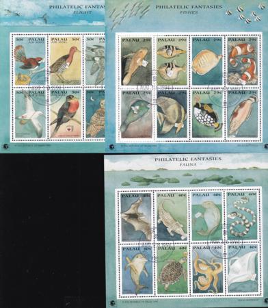 US 334-36 Trust Territories Palau NH VF PhiloKorea '94 S/S