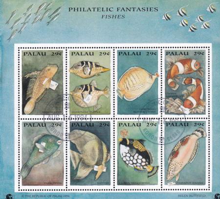 US 334-36 Trust Territories Palau NH VF PhiloKorea '94 S/S