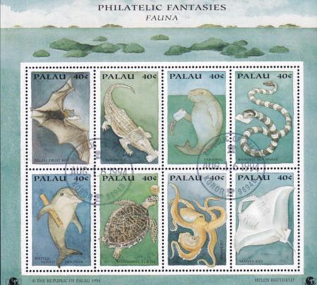 US 334-36 Trust Territories Palau NH VF PhiloKorea '94 S/S