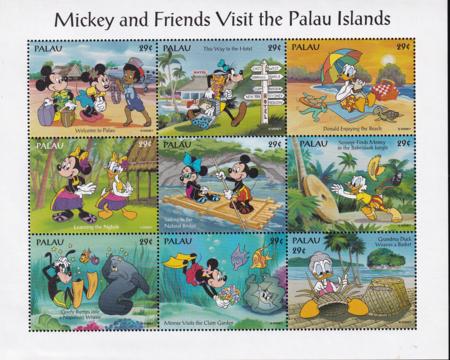 US 340 Trust Territories Palau NH VF Disney Tourism M/S