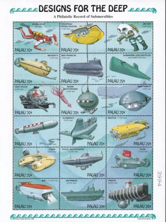 US 372 Trust Territories Palau NH VF Underwater Ships M/S