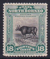North Borneo 147 Mint H XF Wild Ox