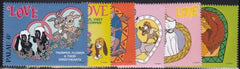 US 392 A-F Trust Territories Palau NH VF 1-6-Cent Disney Sweethearts