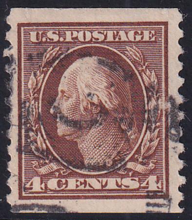 US 446 Washington / Franklin Used VF-XF Large Margins - Tall Stamp