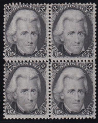US 73 Early Classics Mint H F Somewhat Disturbed OG Block