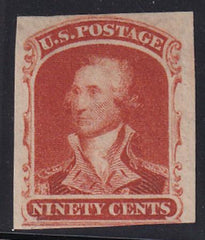 US 39TC5c Mint LH F Proof Orange Red Trial Color Proof Touching LR - Rare!