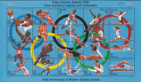 US 401 Trust Territories Palau NH VF Atlanta '96 M/S