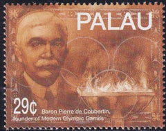 US 327 Trust Territories Palau NH VF Baron Coubertin