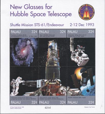US 453 Trust Territories Palau NH VF Hubble Telescope M/S