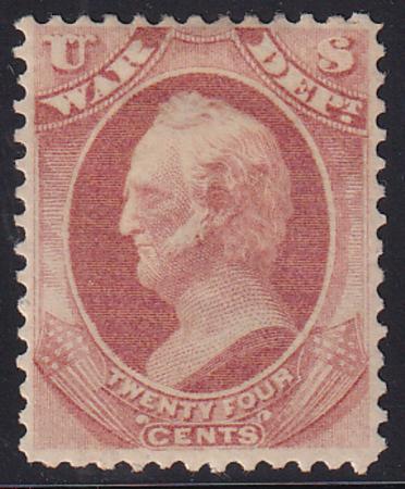 US O91 Official Mint H F-VF Hinge Remnant