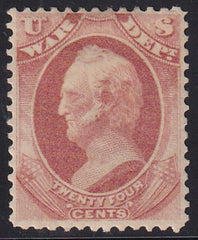 US O91 Official Mint H F-VF Hinge Remnant