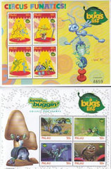 US 467-70 Trust Territories Palau NH VF Disney's "Bug's Life" M/S