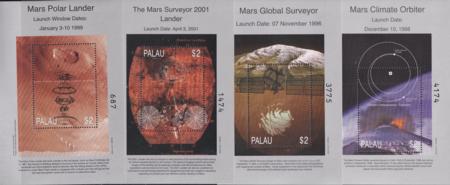 US 502-05 Trust Territories Palau NH VF Mars Exploration S/S