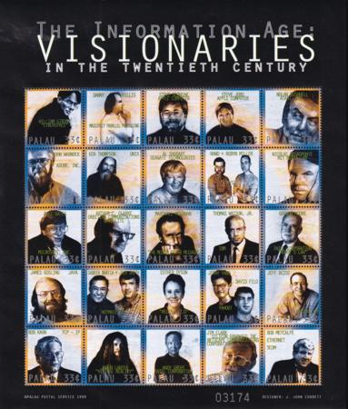 US 512 Trust Territories Palau NH VF 20th Century Visionaries M/S