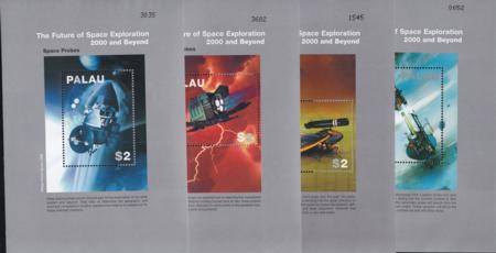 US 534-7 Trust Territories Palau NH VF Space Probes S/S