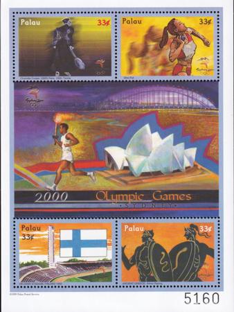 US 547 Trust Territories Palau NH VF Summer Olympics S/S