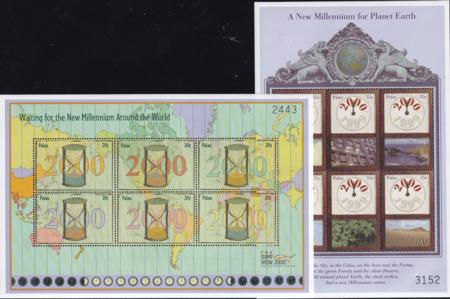 US 568-69 Trust Territories Palau NH VF New Millennium M/S