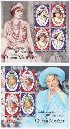 US 578-79 Trust Territories Palau NH VF Queen Mother M/S