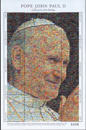US 585 Trust Territories Palau NH VF Pope John Paul II M/S