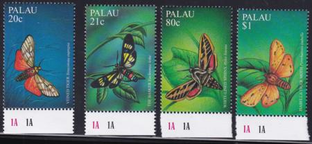 US 616-19 Trust Territories Palau NH VF Moths