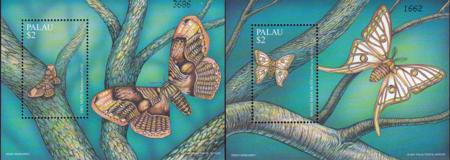 US 622-23 Trust Territories Palau NH VF Moths S/S