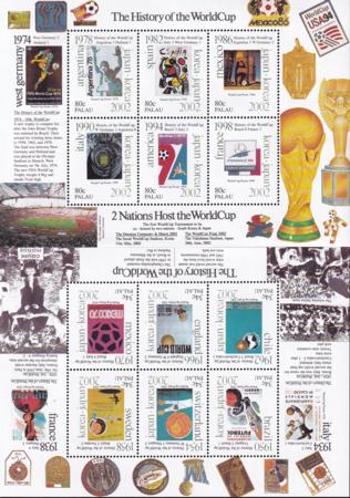 US 630-31 Trust Territories Palau NH VF World Cup M/S
