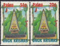 US 634-35 Trust Territories Palau NH VF Christmas