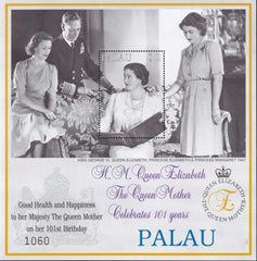 US 637 Trust Territories Palau NH VF Queen Mother 101st S/S