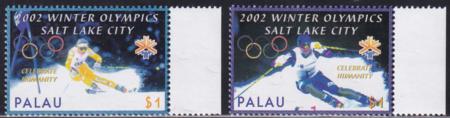 US 678-79 Trust Territories Palau NH VF Winter Olympics (Lge. Rings)