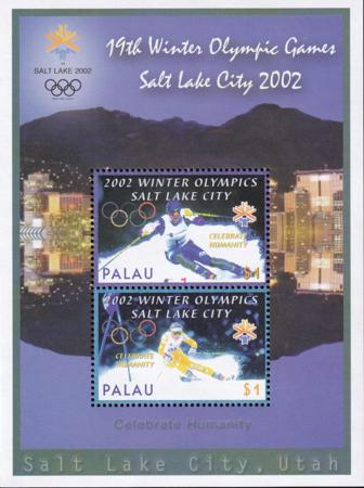 US 679a Trust Territories Palau NH VF Winter Olympics (Lge. Rings)
