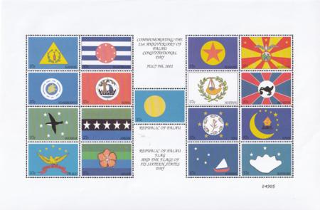 US 686 Trust Territories Palau NH VF Flags Of Micronesia States