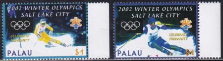 US 687-88 Trust Territories Palau NH VF Winter Olympics (Sm. Rings)
